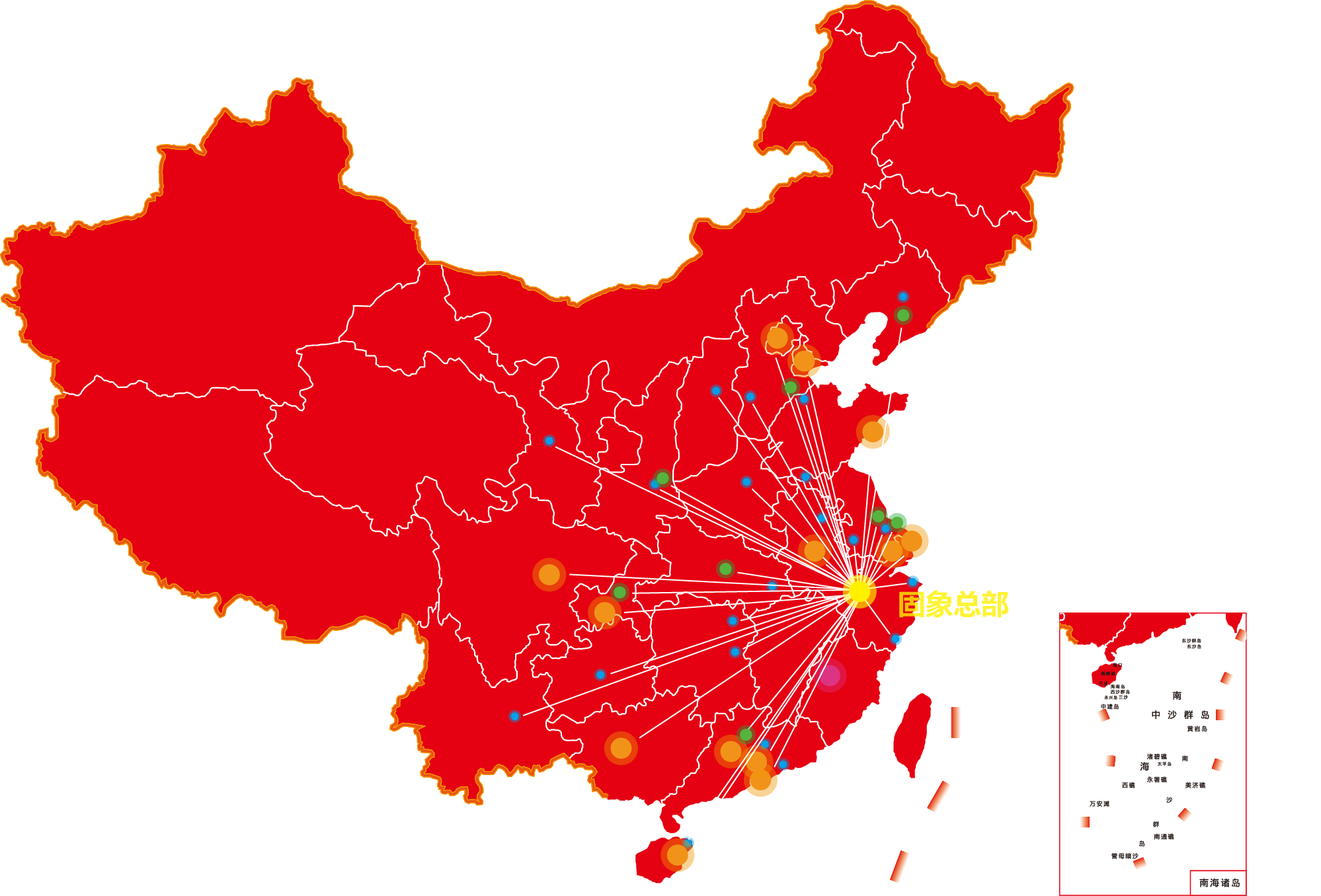 國(guó)內(nèi)區(qū)域代表項(xiàng)目分布